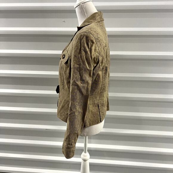 Worthington Snake Skin Print Blazer Size 12P (S) - Picture 3 of 7